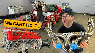 TWIN TURBO FERRARI ENGINE HAS A SERIOUS PROBLEM...