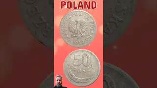 Poland 50 Groszy 1949.#shorts #education #coinnotesz
