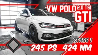 VW Polo VI GTI 2018 2.0 TSI | Chiptuning Stage 1 - Dyno - 100-200 km/h | mcchip-dkr