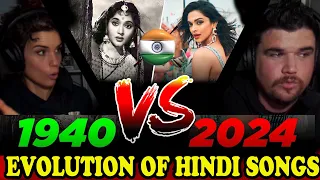 Evolution Of Hindi Songs (1940-2024) | CLOBD | REACTION