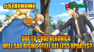 Will There Be Less Updates Due To Code Veronica? Sword Art Online Alicization Rising Steel