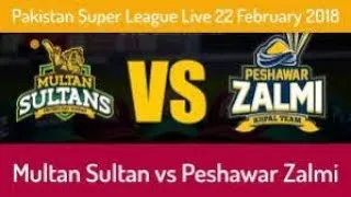 PSL 2018 | Multan Sultan vs Peshawar Zalmi | Live Stream