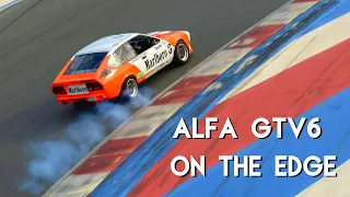 5 minutes of me driving Alfa Romeo GTV6 racecar on it's absolute limit! (POV)