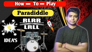 How To Play paradiddle | Drum Lessons: Learn Paradiddles for Free - BEGINNERS - kaise Bajaye