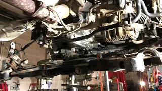 Ford Fusion transmission replacement lower frame installation part 3