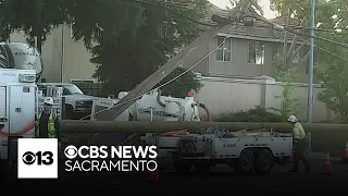 Car crash cuts power to Orangevale neighborhood