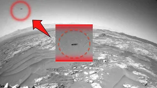 Mars Rover perseverance stunned by flying saucer hovering over the surface of Mars.