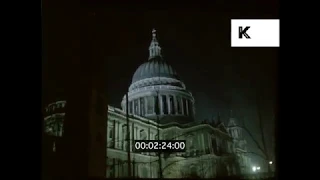 Drive Through 1990s London at Night, HD from 35mm