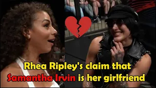 Popular WWE figure heartbroken after Rhea Ripley's claim that Samantha Irvin is her girlfriend