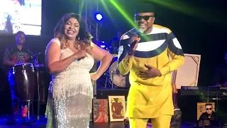 Jennifer Eliogu Sings On Stage With Ken Erics