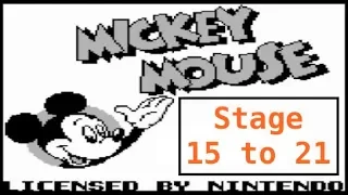 Mickey Mouse GameBoy Playthrough Stage 15 - 21 (Retro Game )