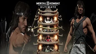 Mk 11 - rambo - klassic tower on very hard (no matches/rounds lost)