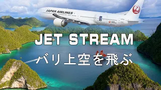 ジェットストリーム(Jet Stream) ✈️ バリ上空を飛ぶ ✈️ 城達也の声とインドネシアの素晴らしい景色を聞く