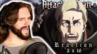 ERWIN SMITH THE GOAT!!! ATTACK ON TITAN - "Perfect Game" 3x16 - REACTION & REVIEW! 4K