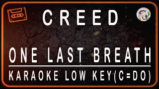 CREED - ONE LAST BREATH - KARAOKE LOW KEY (C=DO)