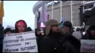 Митинг 18 12 10  Санкт Петербург  профсоюз Рубеж  часть 2