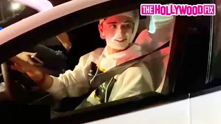 Noah Schnapp From Stranger Things Greets Fans While Stuck In Traffic Driving His Tesla In New York