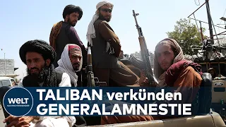 AFGHANISTAN: Nach Eroberung! Taliban verkünden Generalamnestie für Regierungsmitarbeiter I WELT News