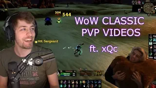 Sodapoppin Reacts to CLASSIC WoW PvP Videos and teach how to play druid ft. xQc (with Chat)