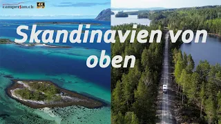 Skandinavien von oben in 4K