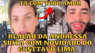 Andressa Suita REAGE a NOTÍCIA do Gusttavo Lima que movimentou a web “Ele tá com tudo”