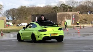 Mercedes AMG C63s Drifting