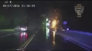 Trooper rescues baby from fiery crash