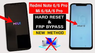 Redmi Note 6/6 Pro & Mi 6/6A/6 Pro : Hard Reset/FRP Bypass - Without PC 2024 (New Method)