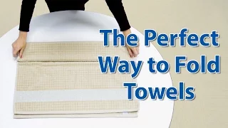 Gain Shelving Space w/ this Towel Folding Trick: Closet Organizing 101