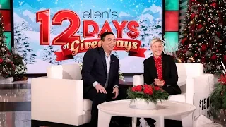 Presidential Candidate Andrew Yang Drops-In to Explain Himself to Ellen
