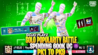 Popularity Battle Journey Pk1 to Pk9 I 600K-Uc Spended🤯on Popularity Battle I How to Win Pop Battle