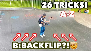 A-Z SCOOTER TRICK CHALLENGE!!