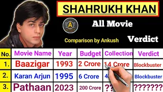 Shahrukh Khan All Movie Verdict 2022 || Shahrukh Khan All Flop & Hit Movie List || Pathaan, Jawan