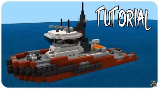 Minecraft: How To Build a Tugboat in Minecraft | Minecraft Tugboat Tutorial