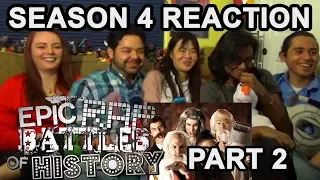 Epic Rap Battles of History Season 4 Binge Reaction (Part 2) - Awkward Mafia Watches