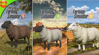 FS16 vs FS18 vs FS20 - Making and Selling Wool - Comparison