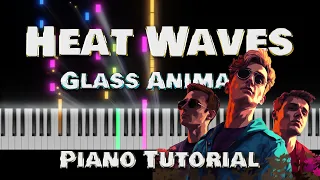 🎹 Glass Animals - Heat Waves - MEDIUM Piano Tutorial