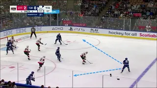 Power Play 1-3-1 - Setup - Goal (Leafs/Sens) - coaching notes