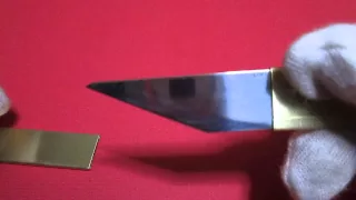 japanese Kiridashi knife Brass / made in japan