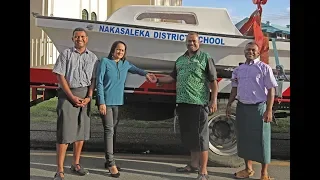 Fijian Minister for Education officiates at the handover of Transport Assistance