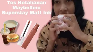 Tes Ketahanan Maybelline Superstay Matte Ink (Amazonian)