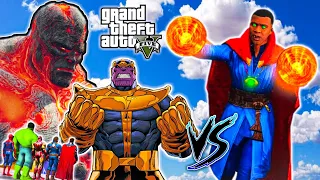 Future Avengers and God Franklin & Angel God vs Thanos Army and Lava God [Hindi] | Last Part 5