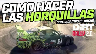 como hacer HORQUILLAS en DIRT RALLY 2.0 (con cada TIPO de coche)