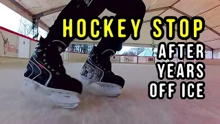 How I Relearned the HOCKEY STOP after Many Years