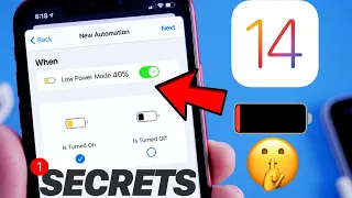 Automatically Turn ON Low Power Mode at ANY % - iOS 14 Tricks