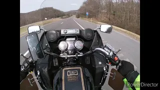 riding a 1982 honda goldwing gl1100 on West Virginia route 119