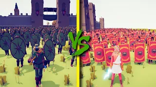 ATHENIAN ARMY vs BANDIT TEAM - Totally Accurate Battle Simulator TABS