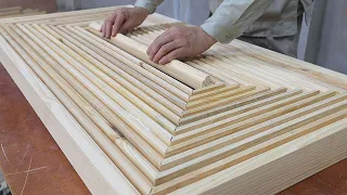 Perfect Old Wood Recycling Project Not To Be Missed // Make 3d Art Table With Unique Maze Design