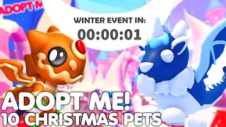 ❄️ALL 10 NEW CHRISTMAS PETS RELEASE!🎄ADOPT ME HUGE CHRISTMAS WINTER EVENT! +CONCEPTS ROBLOX