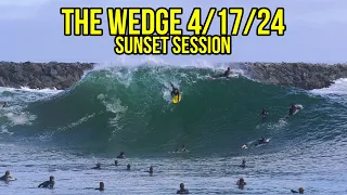 The Wedge April 17th 2024 Sunset Session RAW Video